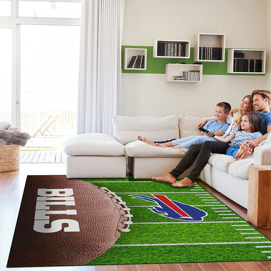 Imperial - NFL Buffalo Bills 5x7 Football Field Washable Rug - IMP 758-1021 view 2