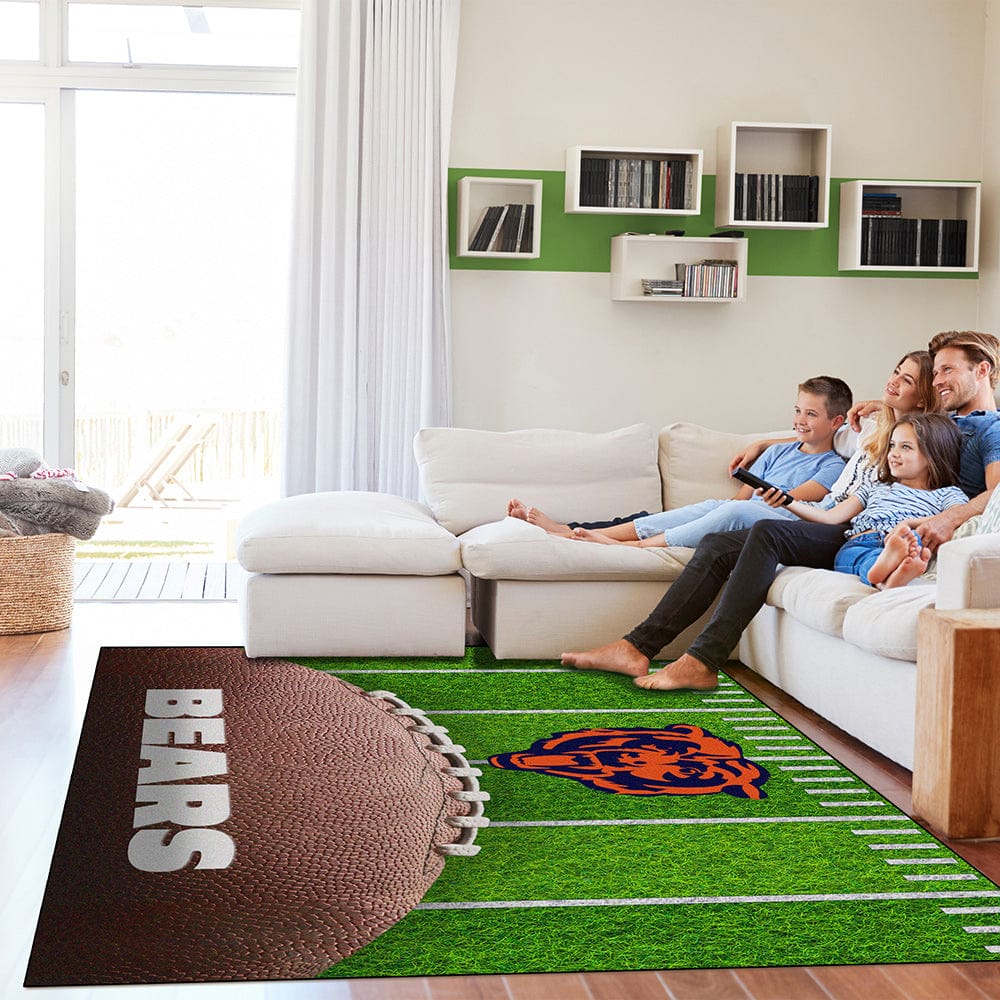 Imperial - NFL Chicago Bears 5x7 Football Field Washable Rug - IMP 758-1019 view 2