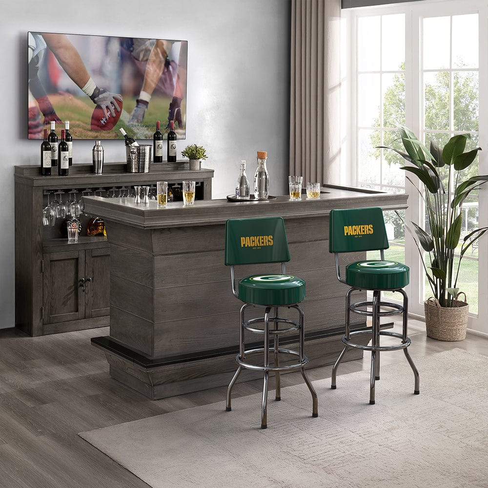 Imperial - NFL Green Bay Packers Swivel Barstool with Back - IMP 681-1001 view 2