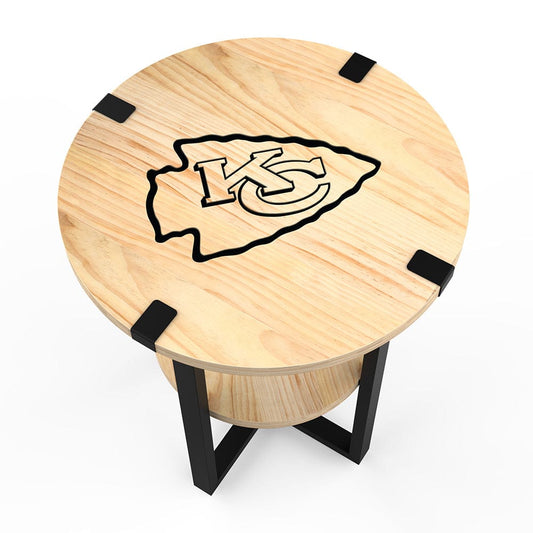 Imperial - NFL Kansas City Chiefs Side Table with Charger - IMP 746-1006 view 2