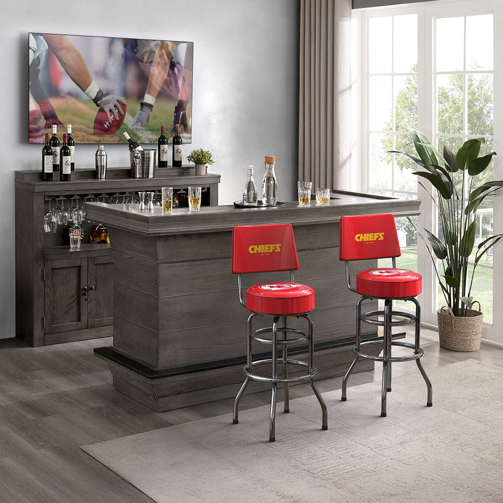 Imperial - NFL Kansas City Chiefs Swivel Barstool with Back - IMP 681-1006 view 2
