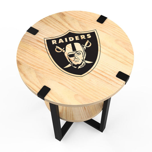 Imperial - NFL Las Vegas Raiders Side Table with Charger - IMP 746-1010 view 2