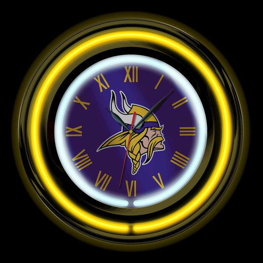 Imperial - NFL Minnesota Vikings 15" Neon Clock - IMP 705-1007 view 2