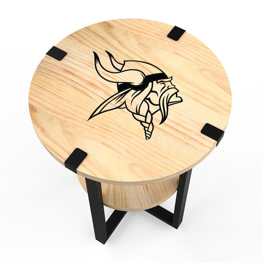 Imperial - NFL Minnesota Vikings Side Table with Charger - IMP 746-1007 view 2