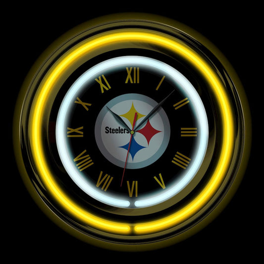 Imperial - NFL Pittsburgh Steelers 15" Neon Clock - IMP 705-1004 view 2