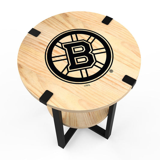 Imperial - NHL Boston Bruins Side Table with Charger - IMP 746-4001 view 2