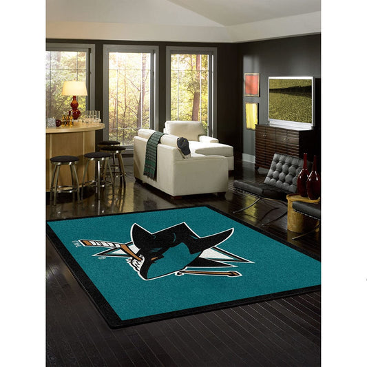 Imperial - NHL San Jose Sharks 8x11 Spirit Rug - IMP 529-4027 view 2