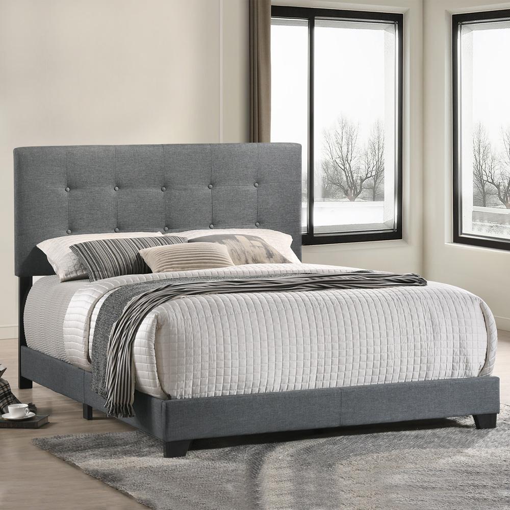Intercon Furniture - Addyson Queen UPH Bed - UB-BR-ADYQEN-GNM-C veiw 1