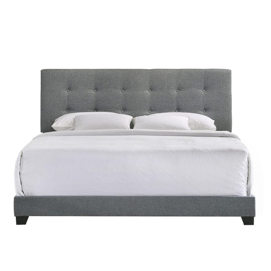 Intercon Furniture - Addyson Upholstered King Bed in Gunmetal - UB-BR-ADYKNG-GNM-C view 2