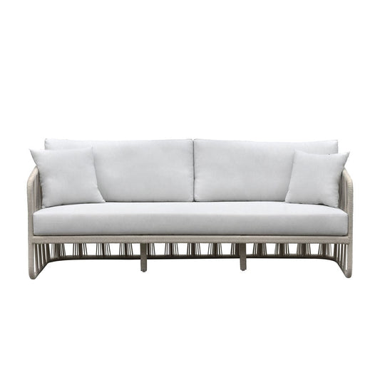 Intercon Furniture - Alexa Outdoor Seating Sofa w/Pillows in White - AX-SF-3079C-WHT-C view 2