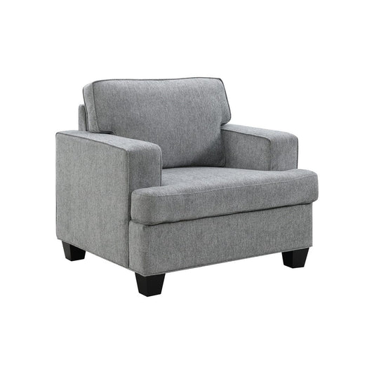 Intercon Furniture - Baldwin Chair in Dalton Graphite - SY-CH-BWN39-GPH-C view 2