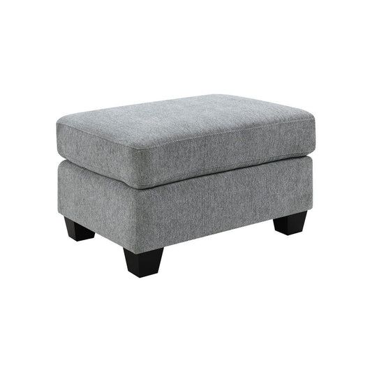 Intercon Furniture - Baldwin Ottoman in Dalton Graphite - SY-OT-BWN30-GPH-C view 2