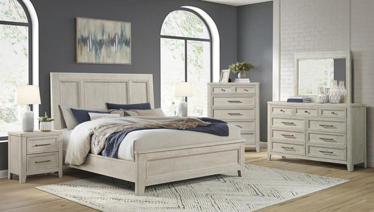 Intercon Furniture - Carlson Completed King Standard Bed in Washed Linen Finish veiw 2