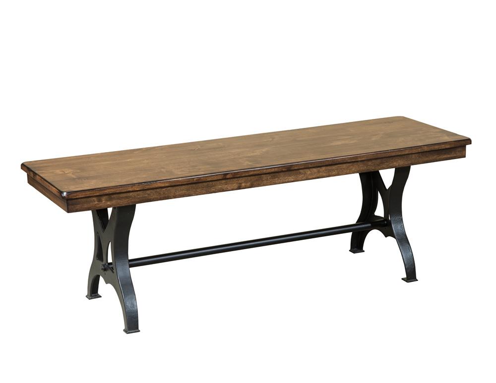 Intercon Furniture - District (The) 54in Backless Bench/ 1PAK - DT-CH-5417B-CCR-RTA veiw 1