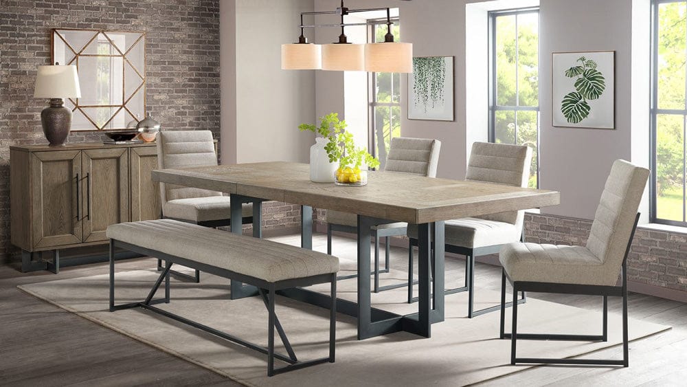 Intercon Furniture - Eden Trestle Table in Dune - ED-TA-4098-DNE-C view 5