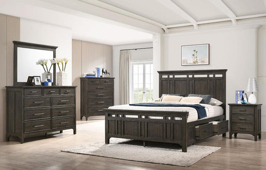 Intercon Furniture - Hawthorne Complete Queen Storage Bed in Burnished Clay Finish veiw 2