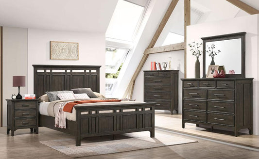 Intercon Furniture - Hawthorne Completed King Standard Bed in Burnished Clay Finish veiw 2