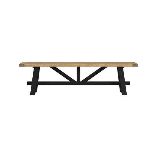Intercon Furniture - Hendricks Dining Bench in Rustic Wheat And Raven - HD-CH-1568B-RWR-C view 2