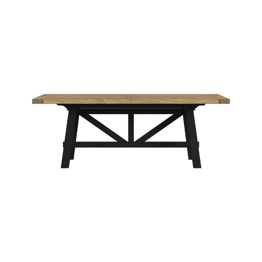 Intercon Furniture - Hendricks Trestle Table in Rustic Wheat And Raven - HD-TA-40104-RWR-C view 2