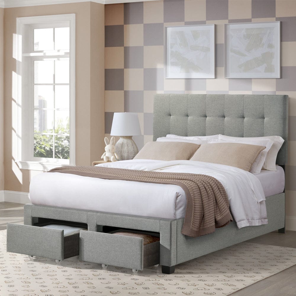 Intercon Furniture - Kaycee Full Storage Bed in Smoke Finish - UB-BR-KCYFUL-SMK-C view 3