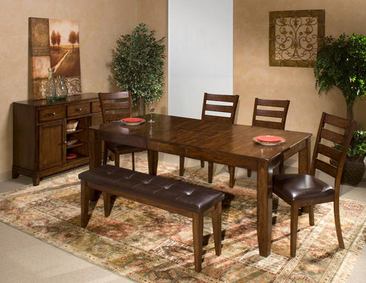 Intercon Furniture - Kona 42 x 60-78 Bfly Dining - KA-TA-4278B-RAI-C veiw 2