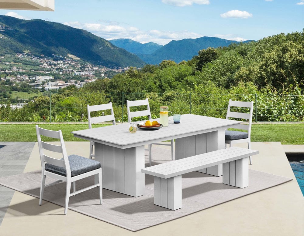 Intercon Furniture - Nash Outdoor Dining Table in Buff - NS-TA-4292-BUF-C view 6