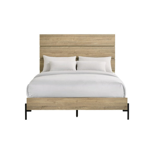 Intercon Furniture - Newhall Queen Bed in Vintage Oak Melamine - NH-BR-2460Q-VNM-C view 2