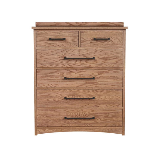 Intercon Furniture - Oak Park Chest in Taupe - OP-BR-5806-TAU-C view 2