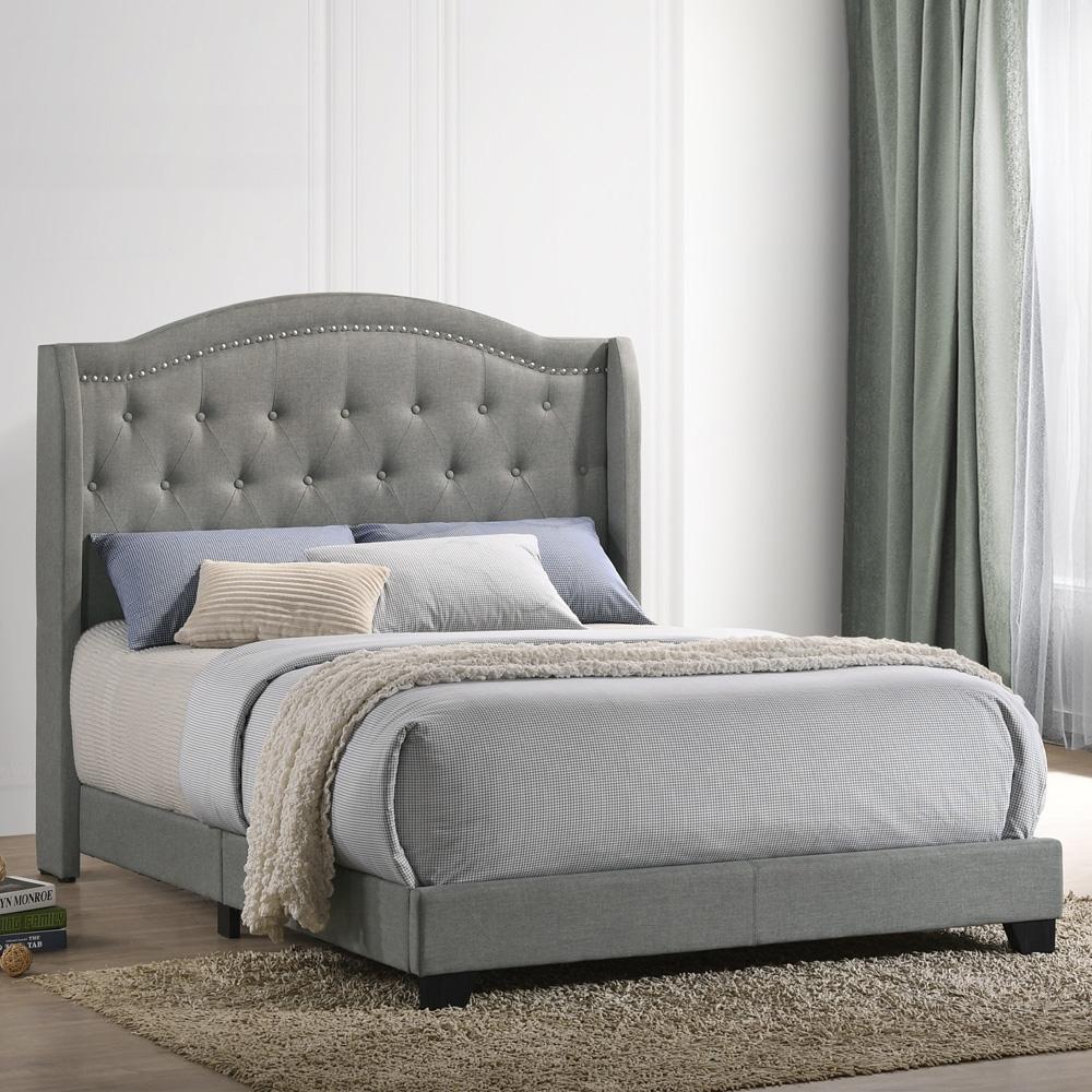 Intercon Furniture - Rhyan Full UPH Bed - UB-BR-RHYFUL-SMK-C veiw 1