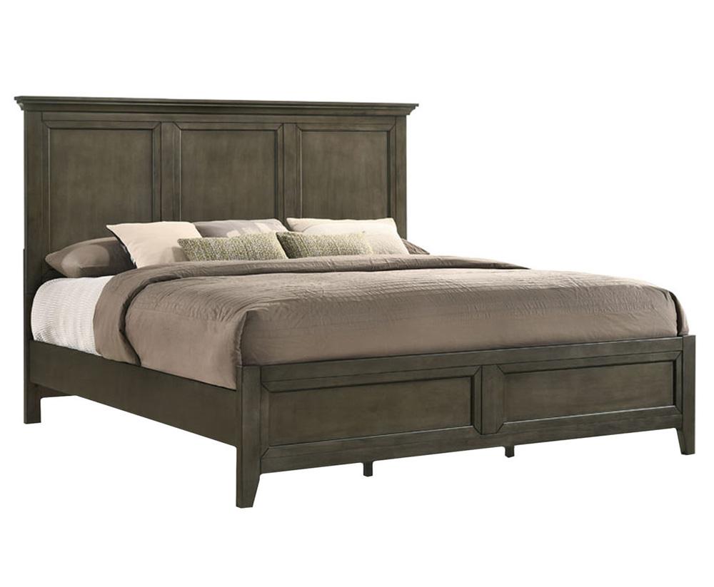 Intercon Furniture - San Mateo Completed King Standard Bed in Gray Finish view 1
