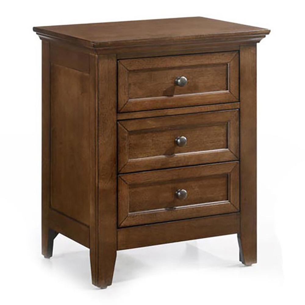 Intercon Furniture - San Mateo Nightstand, 3 Drawer in Tuscan - SM-BR-8803-TUS-C view 1