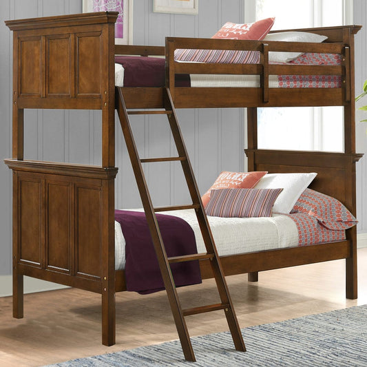 Intercon Furniture - San Mateo Youth Twin over Twin Bunk Bed in Tuscan - SM-BR-4460TT-TUS-C view 2