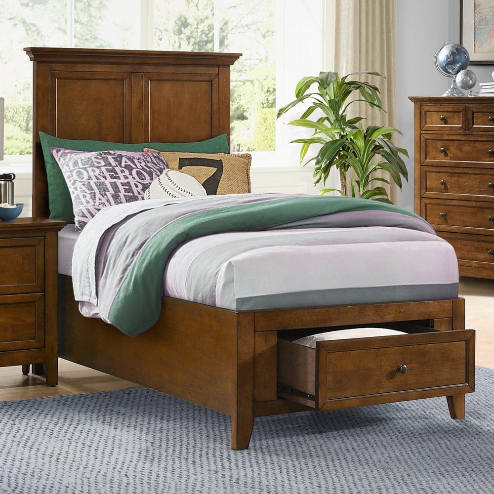 Intercon Furniture - San Mateo Youth Twin Storage Bed in Tuscan - SM-BR-4325TS-TUS-C view 2