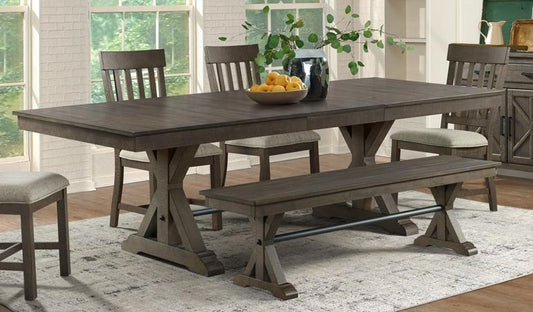 Intercon Furniture - Sullivan Dining Table in Burnished Clay Finish view 2