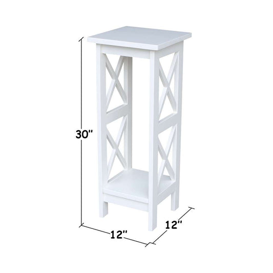 International Concepts - 30in X-Sided Plant Stand in White Finish - OT08-3070X view 2