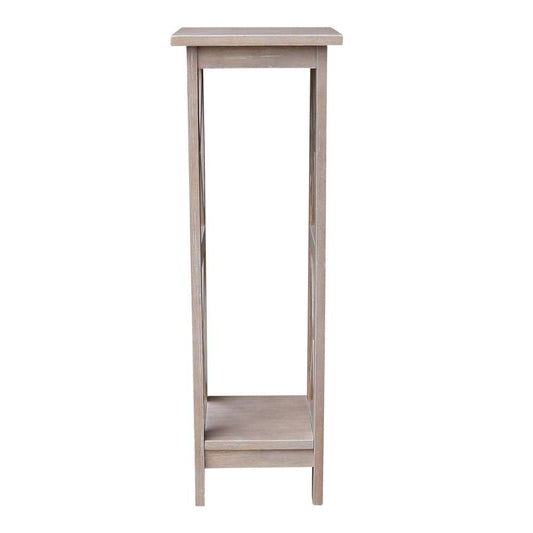 International Concepts - 36in X-Sided Plant Stand in Washed Gray Taupe Finish - OT09-3069X view 2