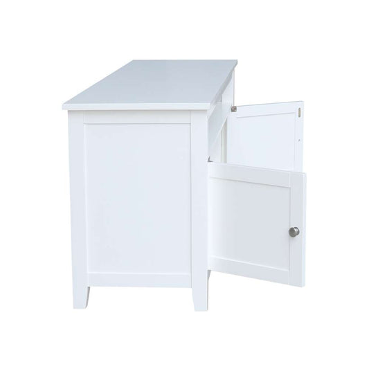International Concepts - Entertainment / Tv Stand with 2 Doors in White Finish - TV08-51 view 2