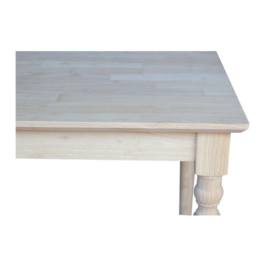 International Concepts - Solid Wood Top Table - Turned Legs - K-3030-330T view 2