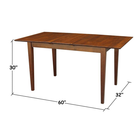 International Concepts - Table with Butterfly Extension - Dining Height in Espresso Finish - K581-T32X-30S view 2