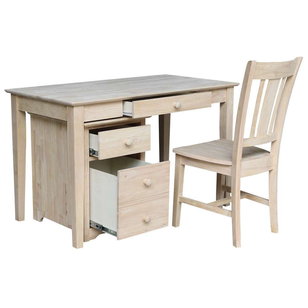 International Concepts - 2 Drawer File Cabinet with Of-41 Desk and Chair - K-OF-51-41-C10 veiw 8
