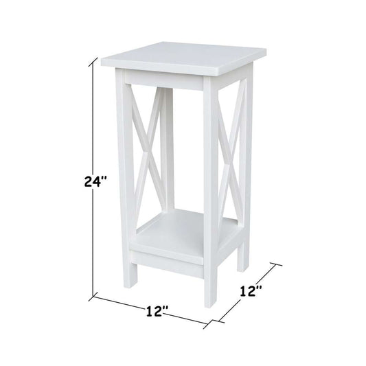 International Concepts - 24in X-Sided Plant Stand in White Finish - OT08-3071X veiw 2