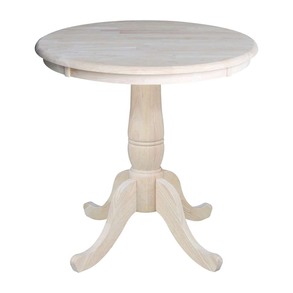 International Concepts - 30in Round Top Ped Table - 29.1inH - K-30RT veiw 1