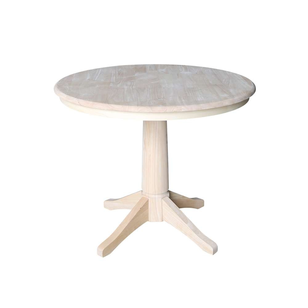 International Concepts - 36in Round Top Ped Table - 28.9inH - K-36RT-27B veiw 1
