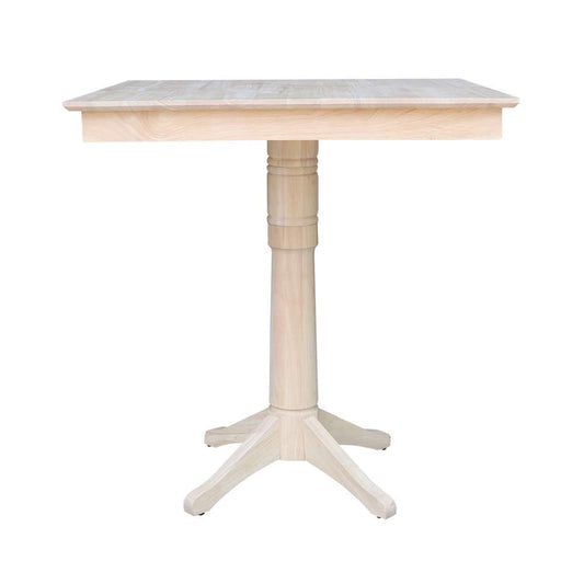 International Concepts - 36X36in Square Top Ped Table - 41.9inH - K-3636TP-27B-6B-2 veiw 2