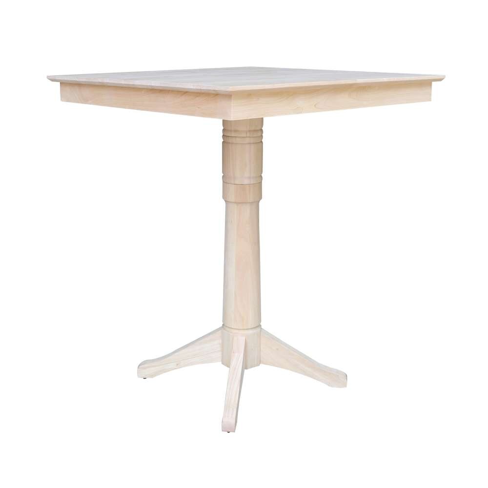 International Concepts - 36X36in Square Top Ped Table - 41.9inH - K-3636TP-27B-6B-2 veiw 3
