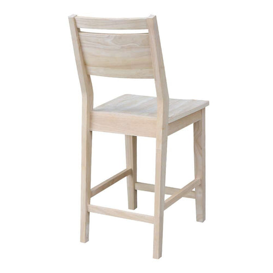 International Concepts - Aspen Counter Height Panel Stool - 24inSH - S-32 veiw 2