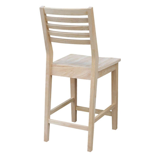 International Concepts - Aspen Counter Height Slat Stool - 24inSH - S-42 veiw 2