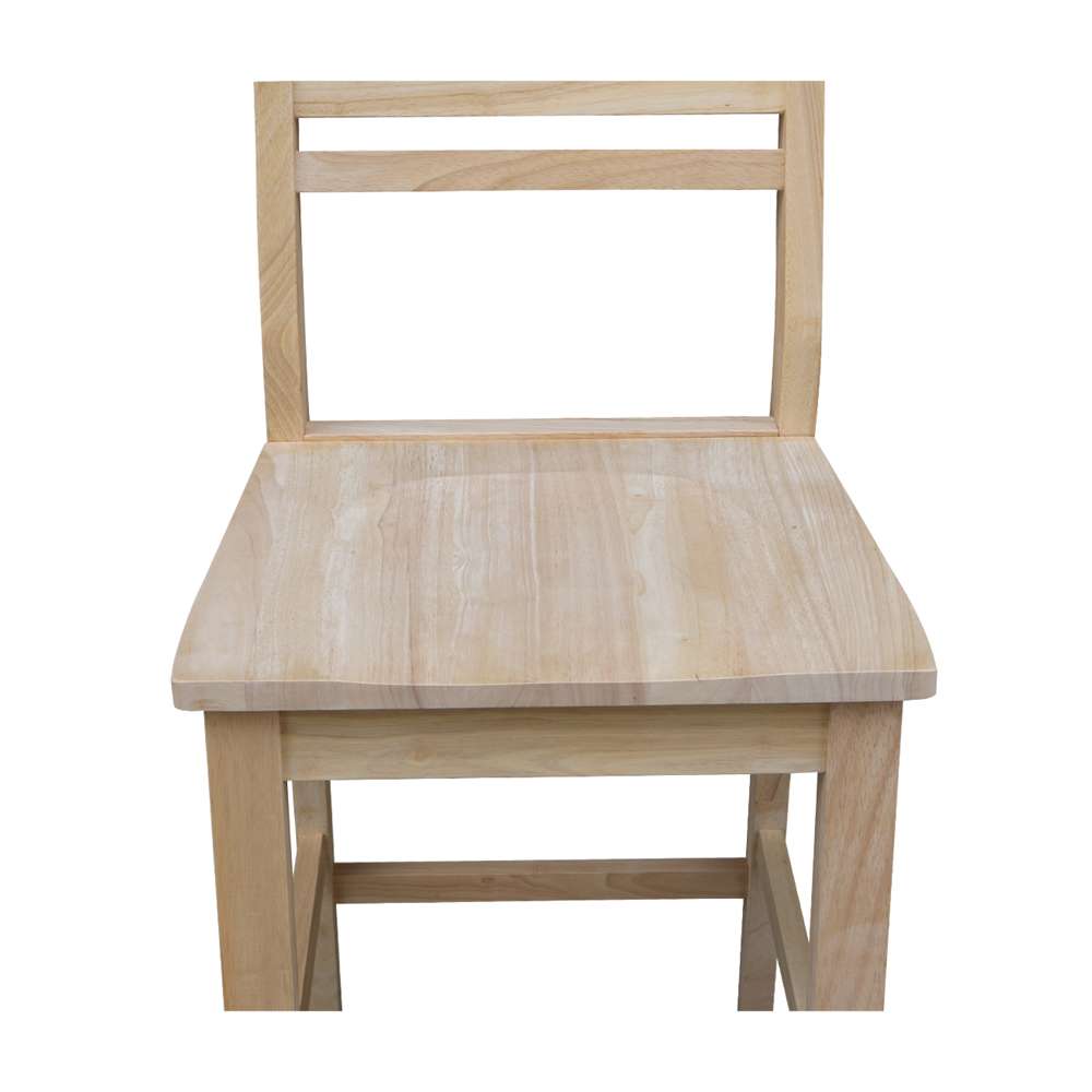 International Concepts - Aspen Counter Height Slat Stool - 24inSH - S-42 veiw 7