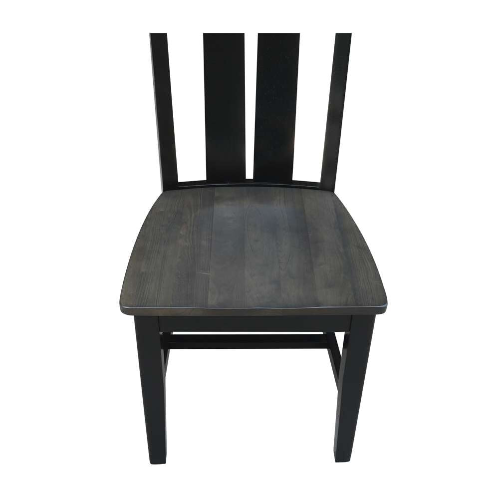 International Concepts - Ava Chair in Coal-Black/Washed Black Finish (Set of 2) - C75-13P veiw 8