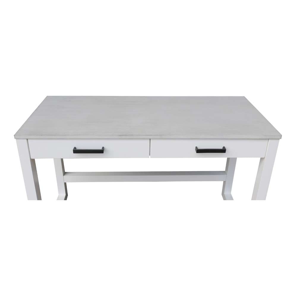 International Concepts - Carson Desk with 2 Drawers in Chalk/White Finish - OF128-71 veiw 10